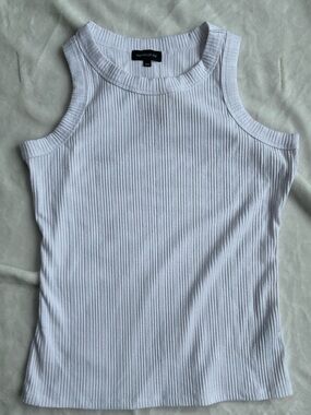 ✨ Warehouse One Ribbed Tank Top – White | Size M ✨